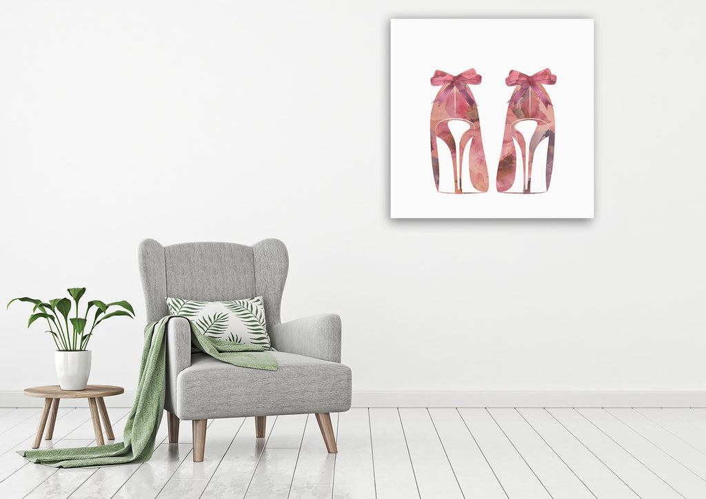 Stilletto Perfume II Wall Art Print on the wall