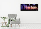 Sunrise Palm Cove Wall Art Print on the wall