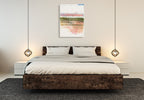 The Sunset Wall Art Print on the wall