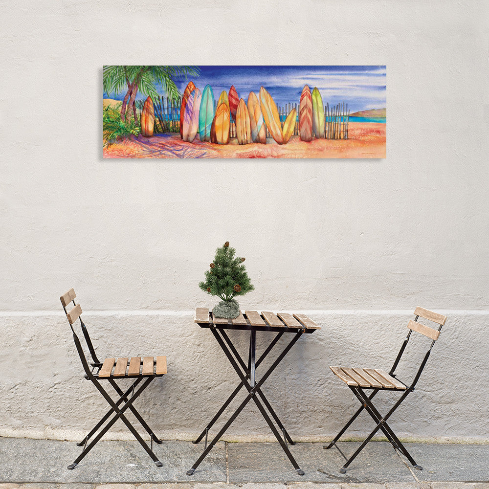 Surfboards Wall Art Print on the wall