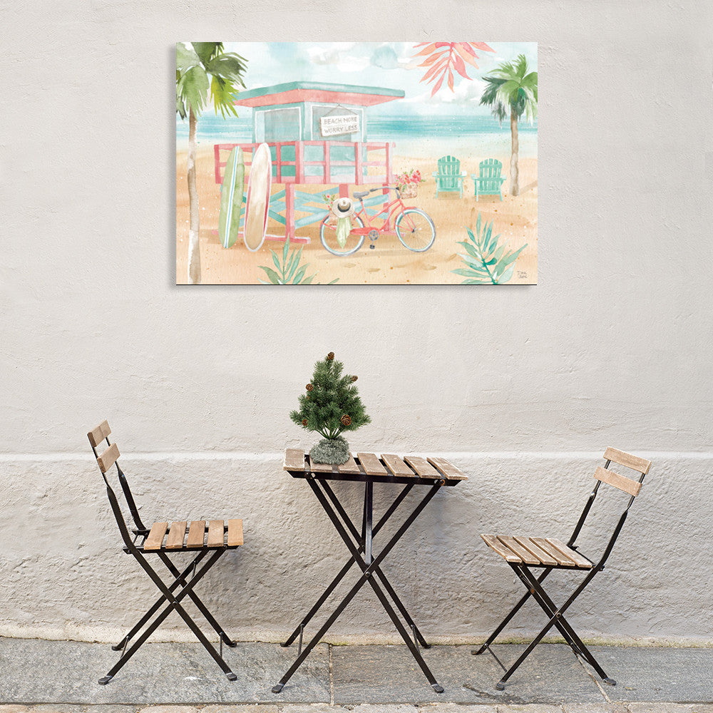 Surfs Up I Wall Art Print on the wall
