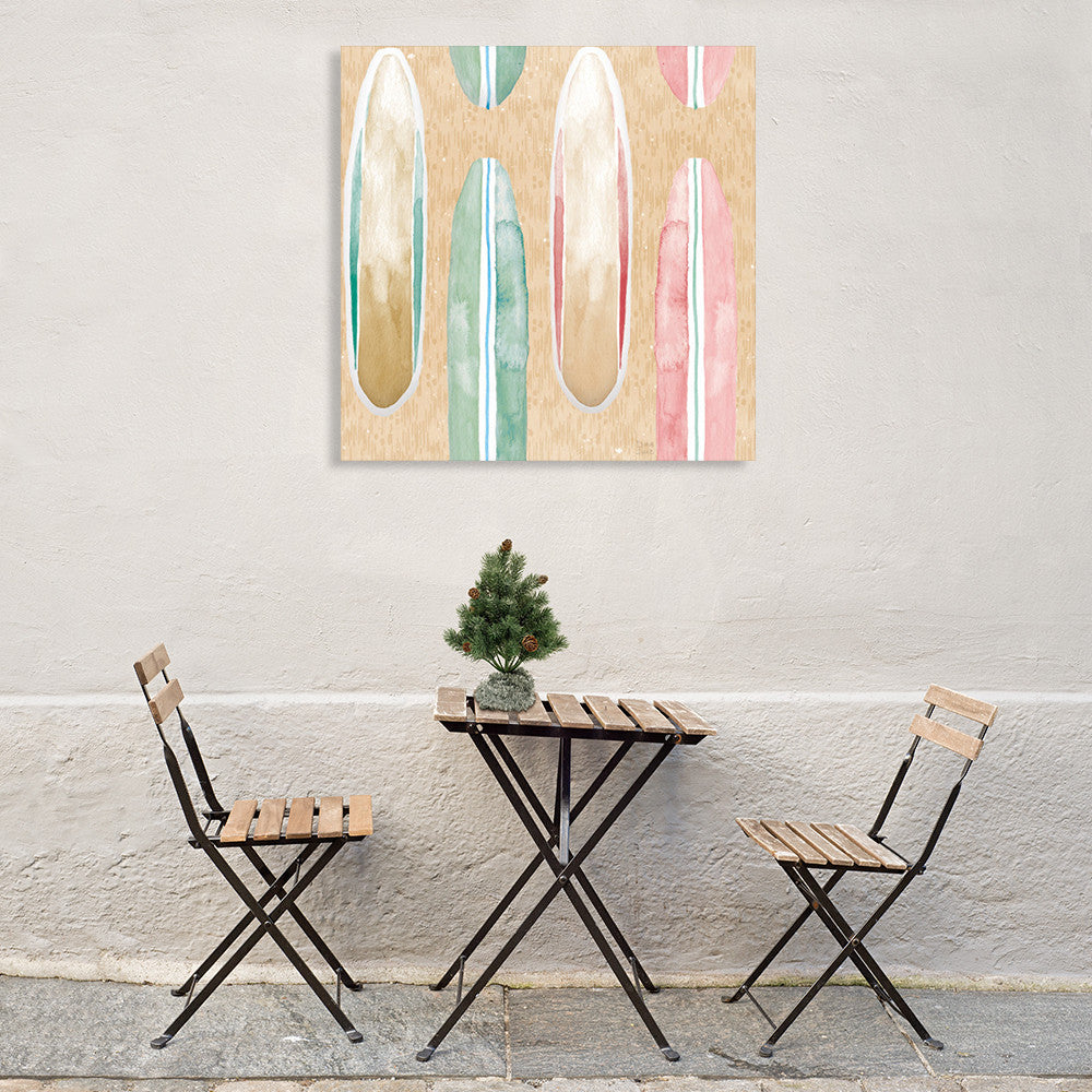 Surfs Up Pattern VIIIC Wall Art Print on the wall