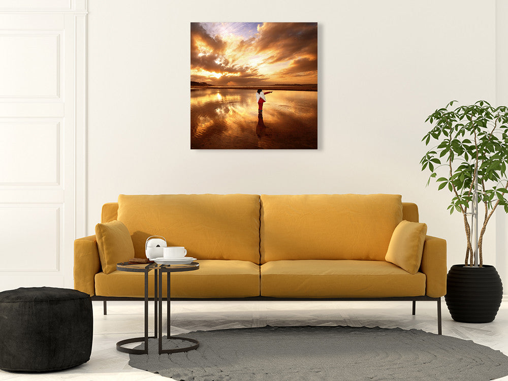 The Angel Wall Art Print on the wall