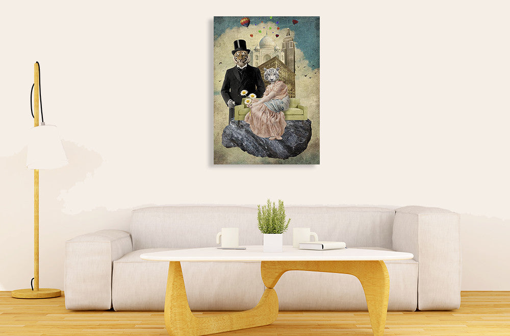 The Eyes of the Tiger Wall Art Print on the wall