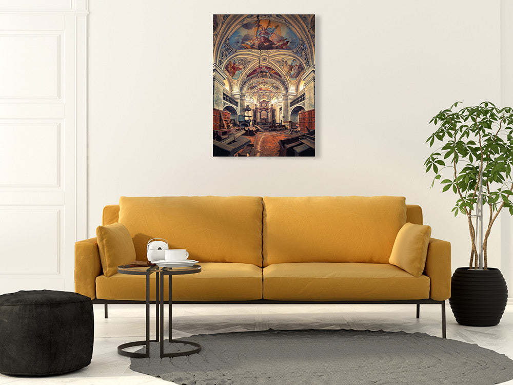 The Last Prayer Wall Art Print on the wall