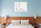 The Lilly Wall Art Print on the wall