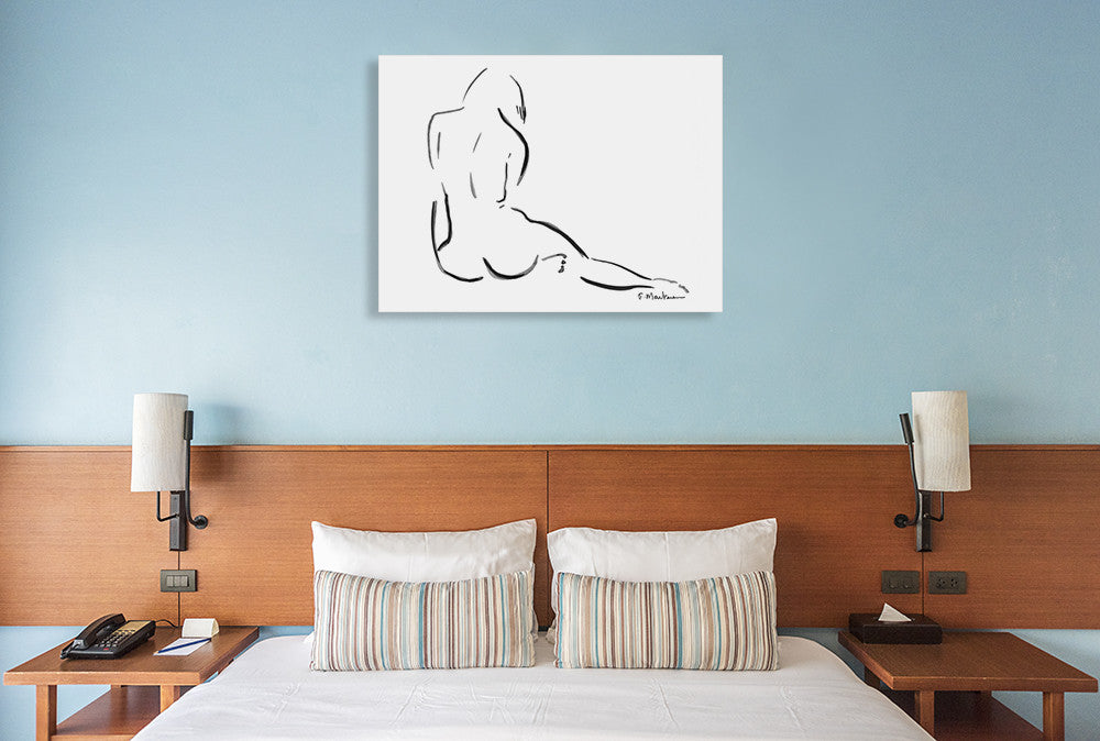 The Lilly Wall Art Print on the wall