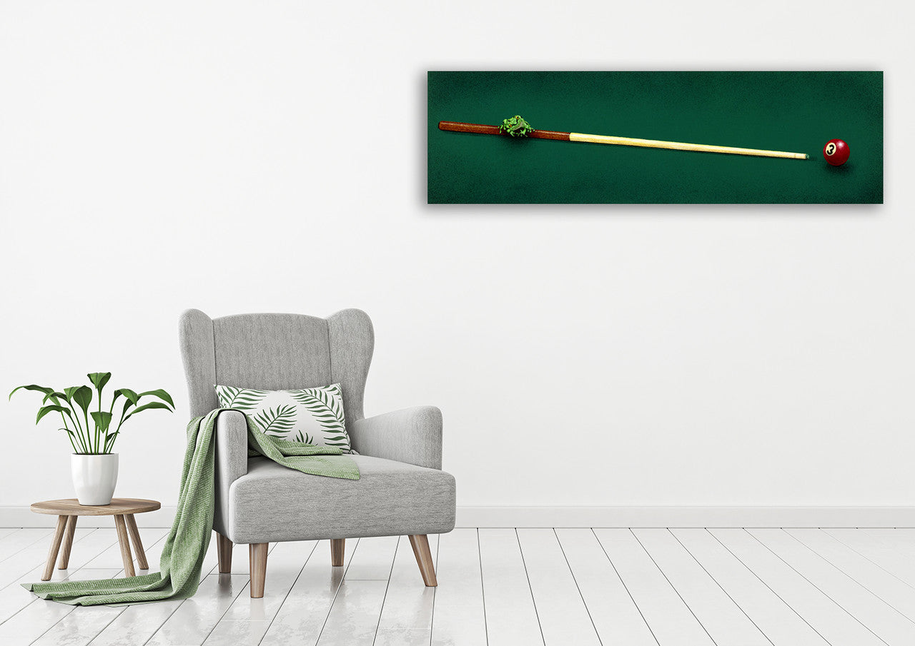 The Poolman Wall Art Print on the wall