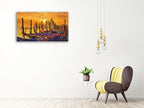 Venice at Sunset Wall Art Print on the wall