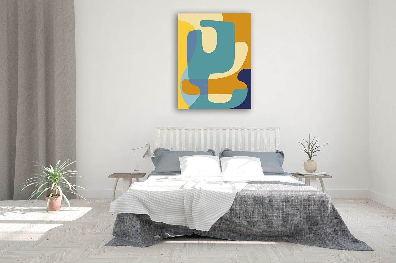 Vibrant Theory I Wall Art Print on the wall