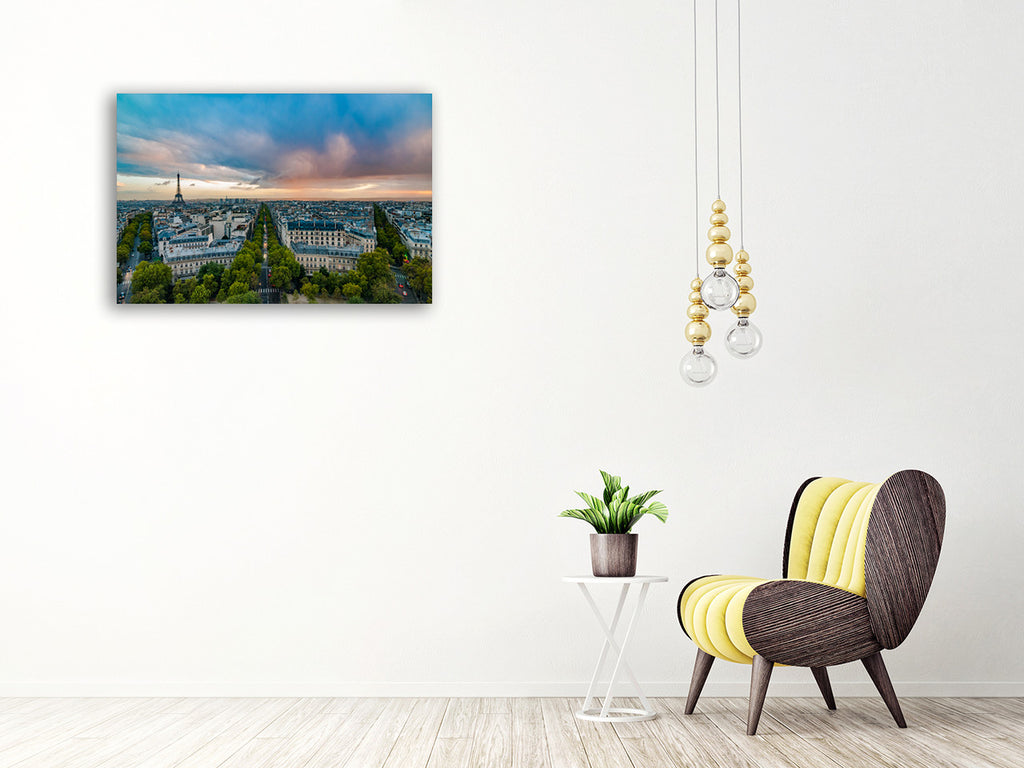 View on Paris Wall Art Print on the wall