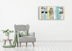 Vintage Roller Skating Wall Art Print on the wall