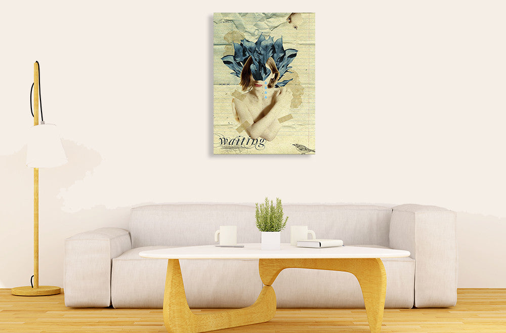 Waiting Wall Art Print on the wall