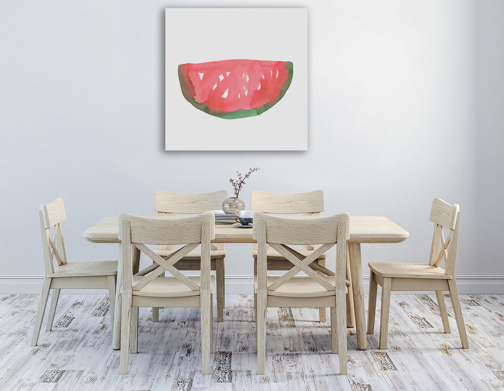 The Watermelon Wall Art Print on the wall
