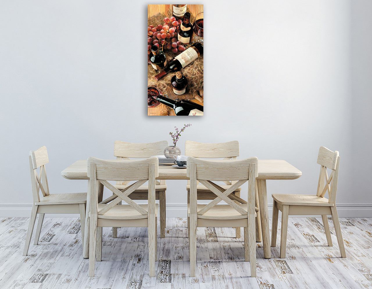 Wine Collection III Wall Art Print on the wall