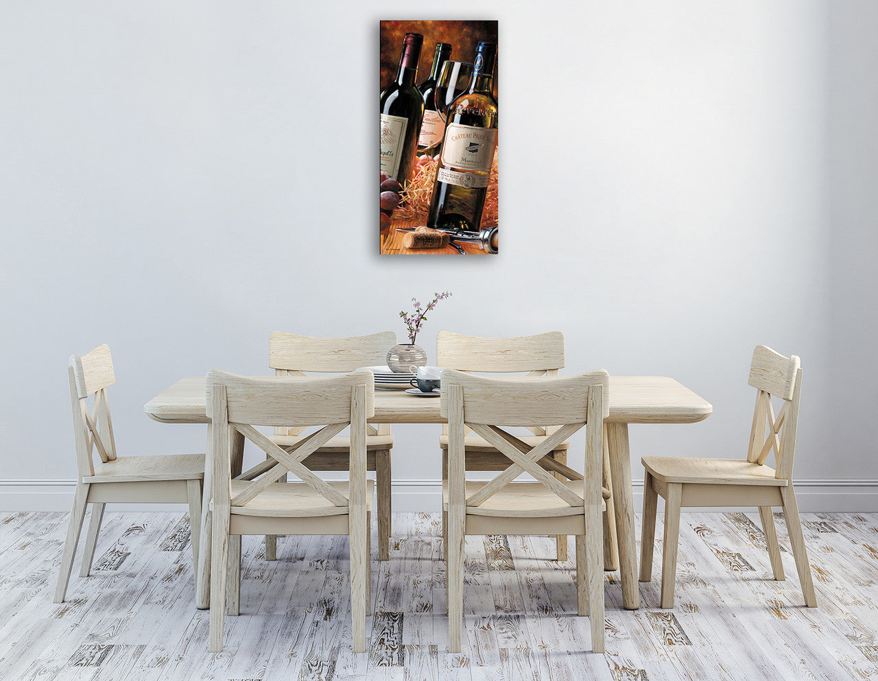 Wine Collection II Wall Art Print on the wall
