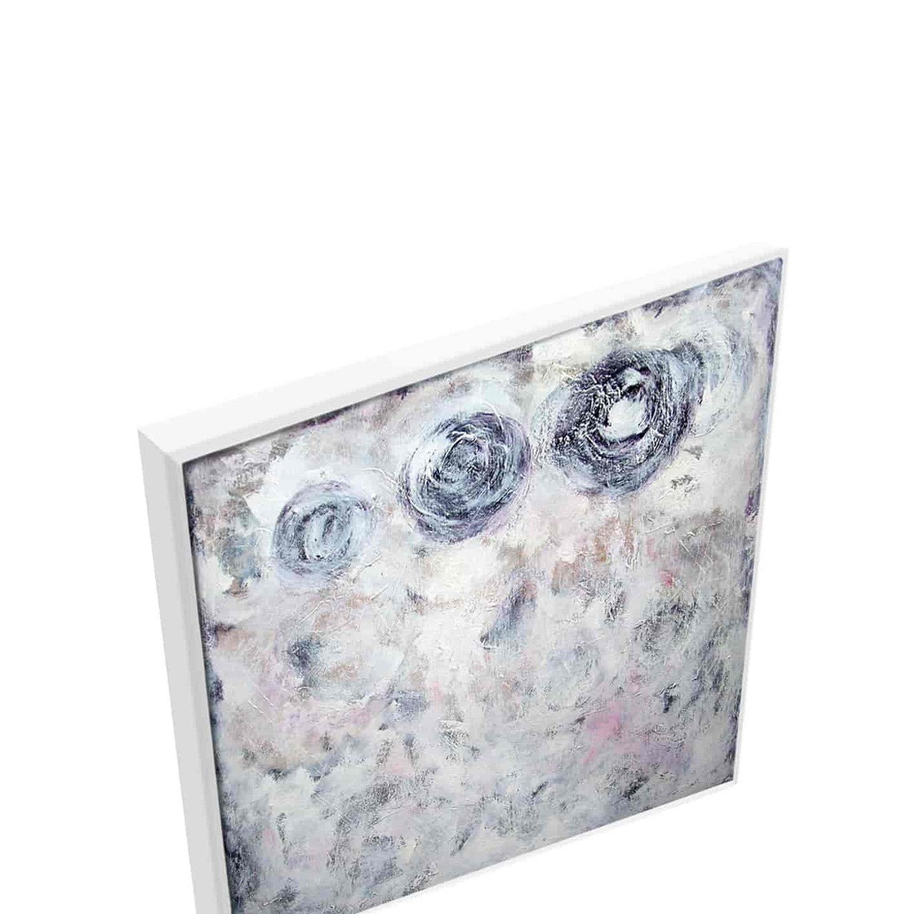 Brooke Howie | White Abstract with Circles