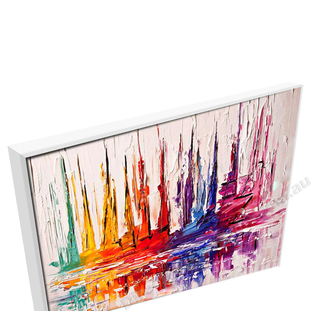 White Floating Frame