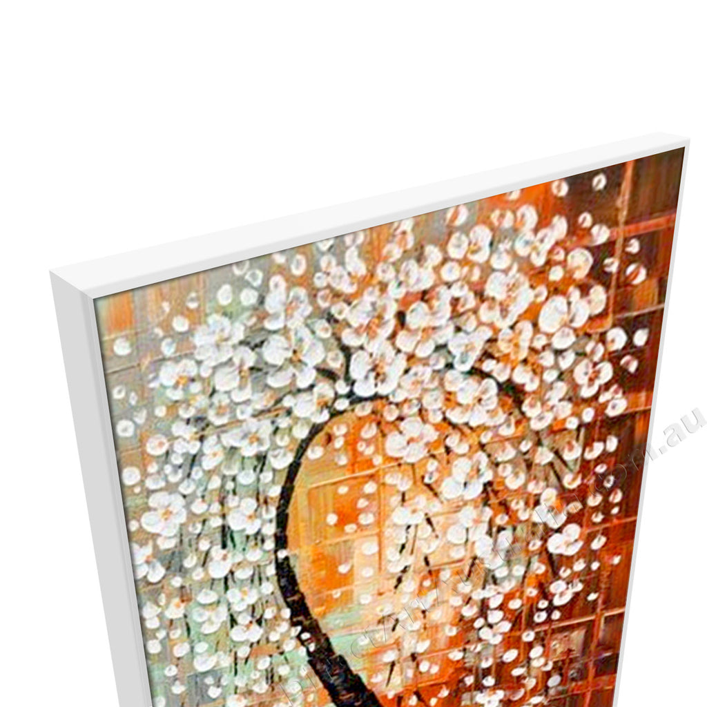 White Floating Frame
