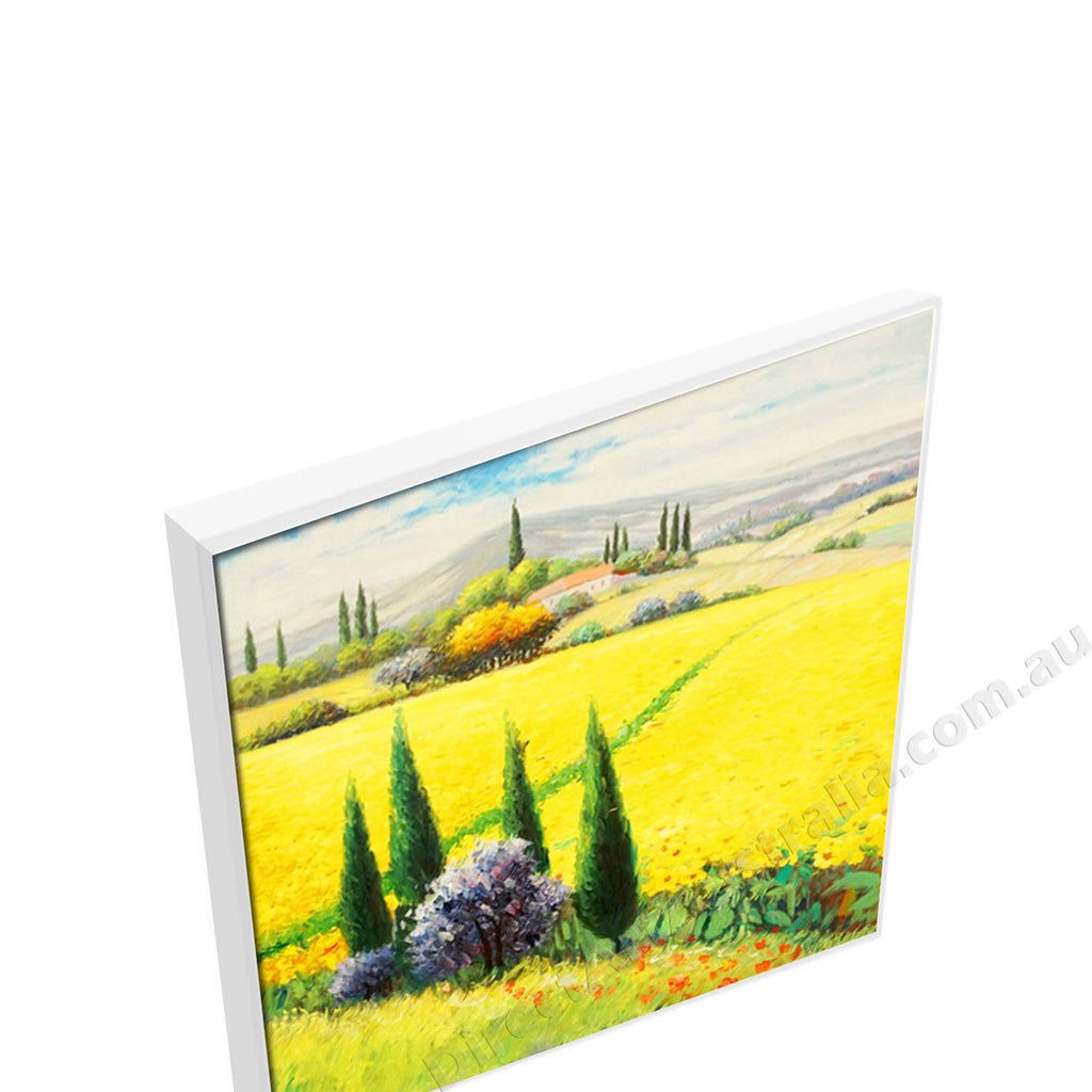 White Floating Frame