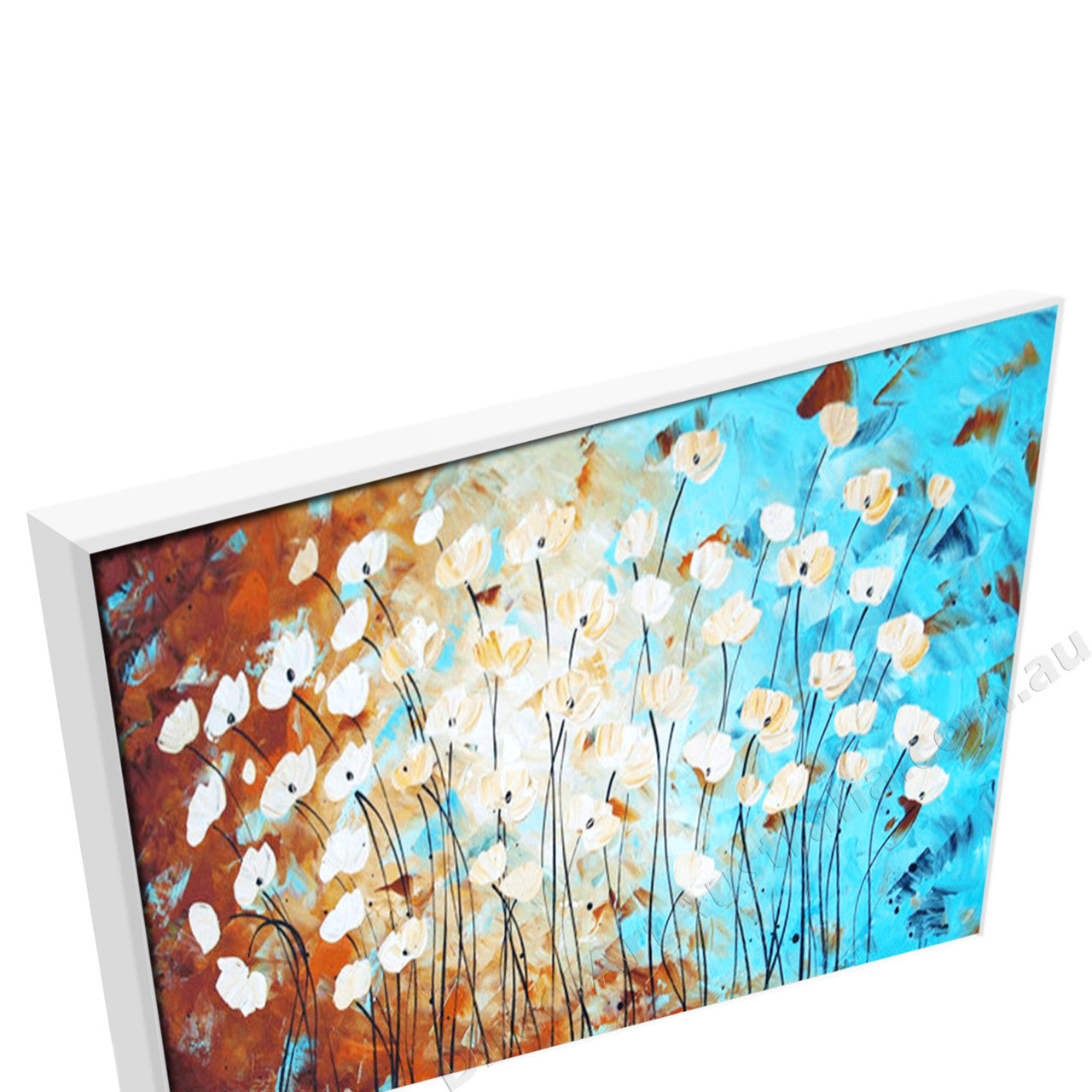 White Floating Frame