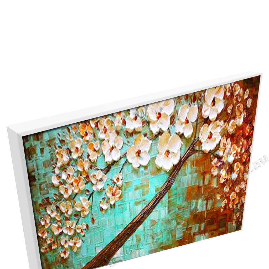 White Floating Frame