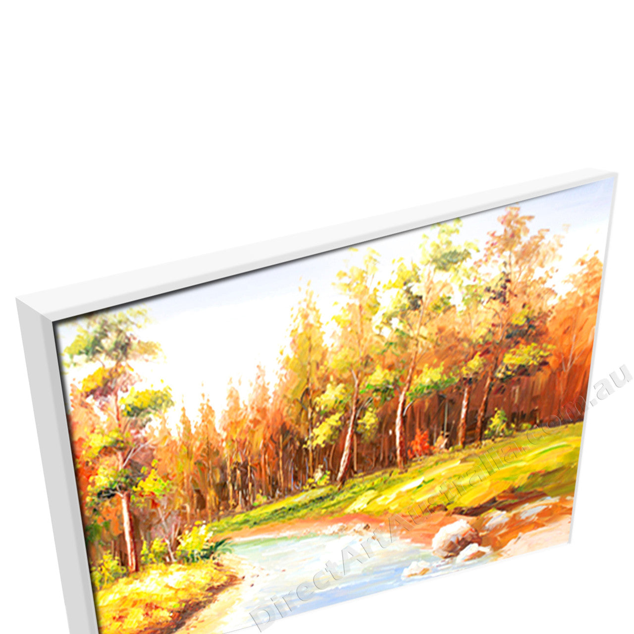 White Floating Frame