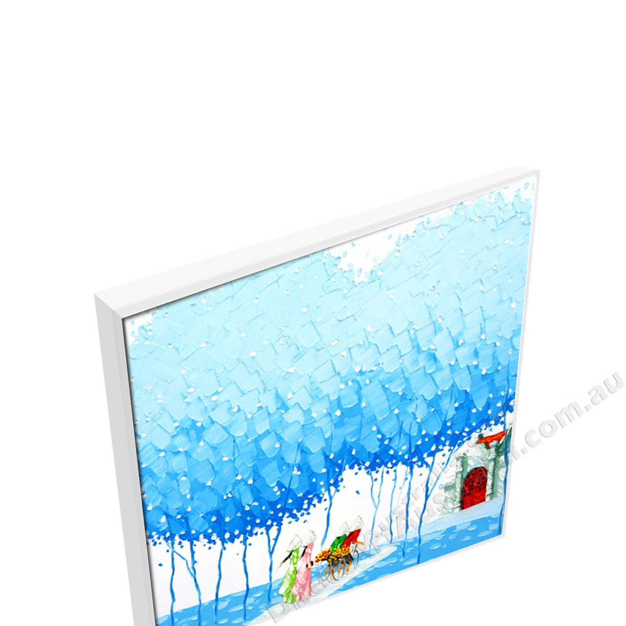 White Floating Frame
