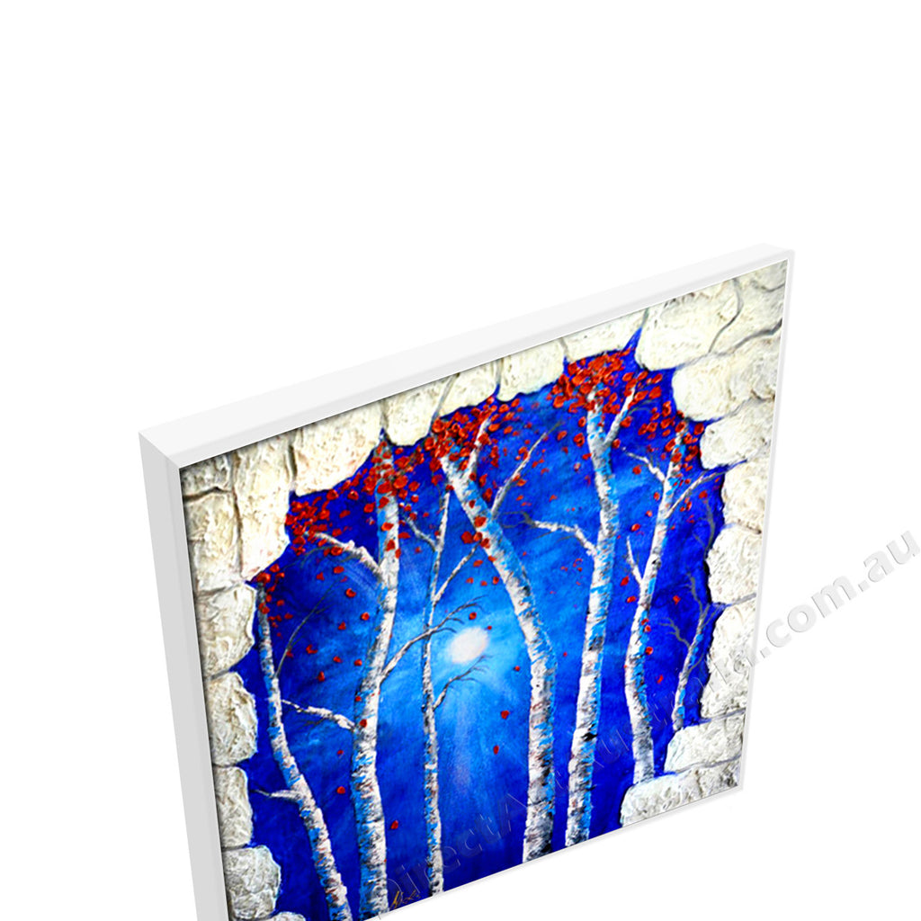 White Floating Frame