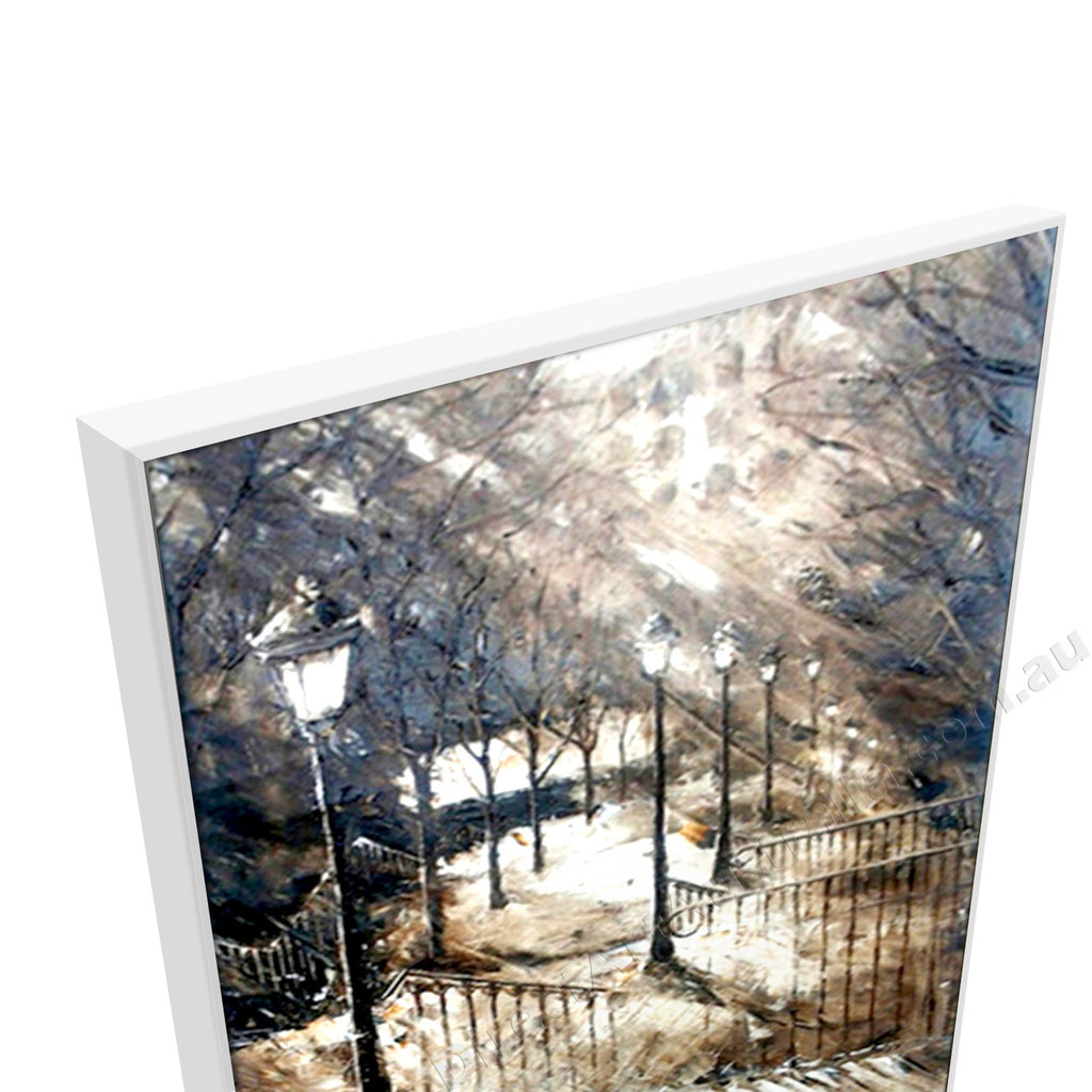 White Floating Frame