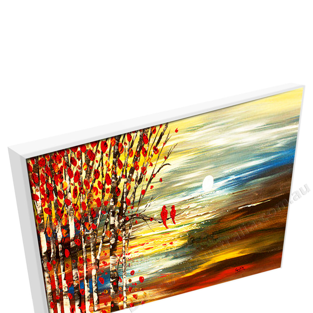 White Floating Frame