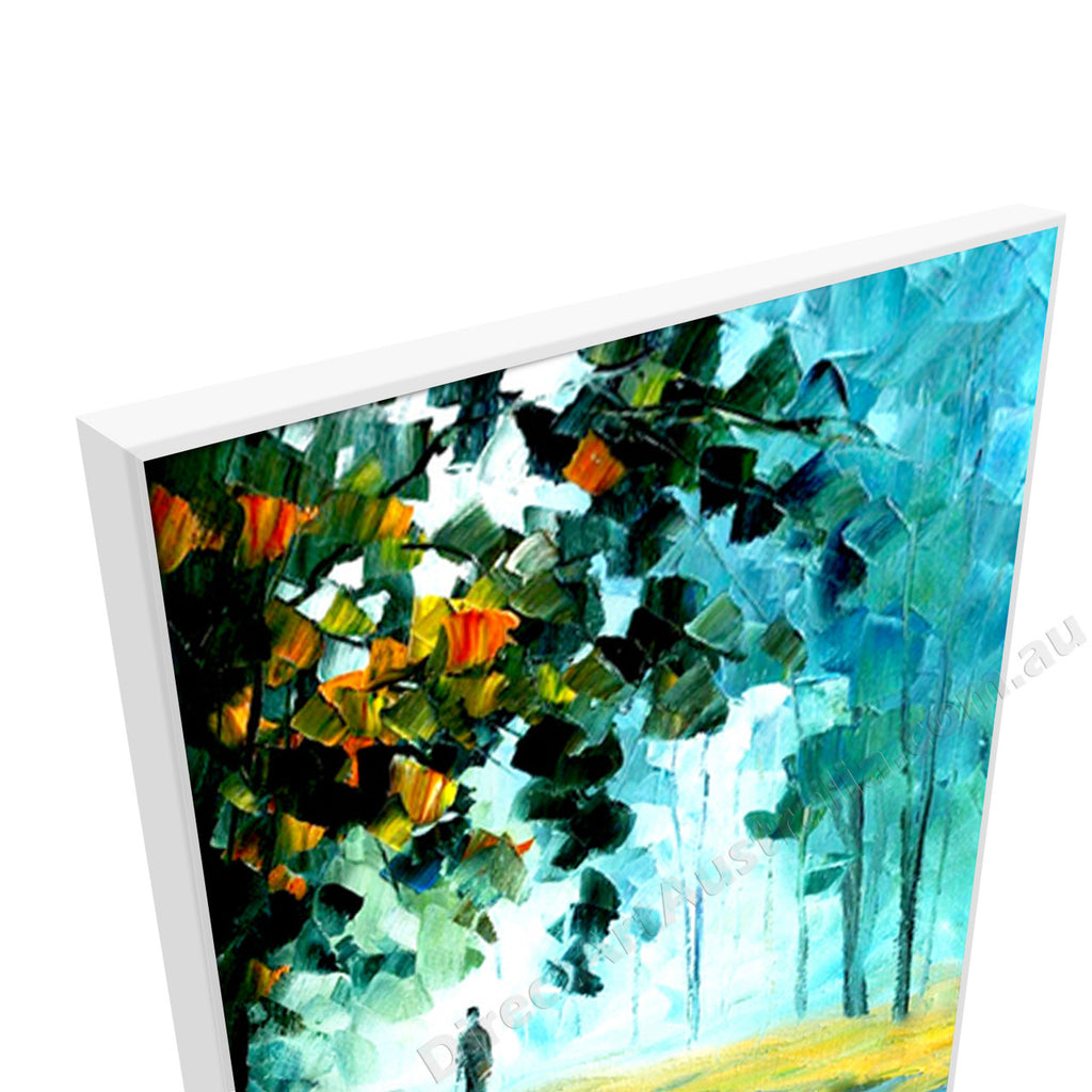 White Floating Frame