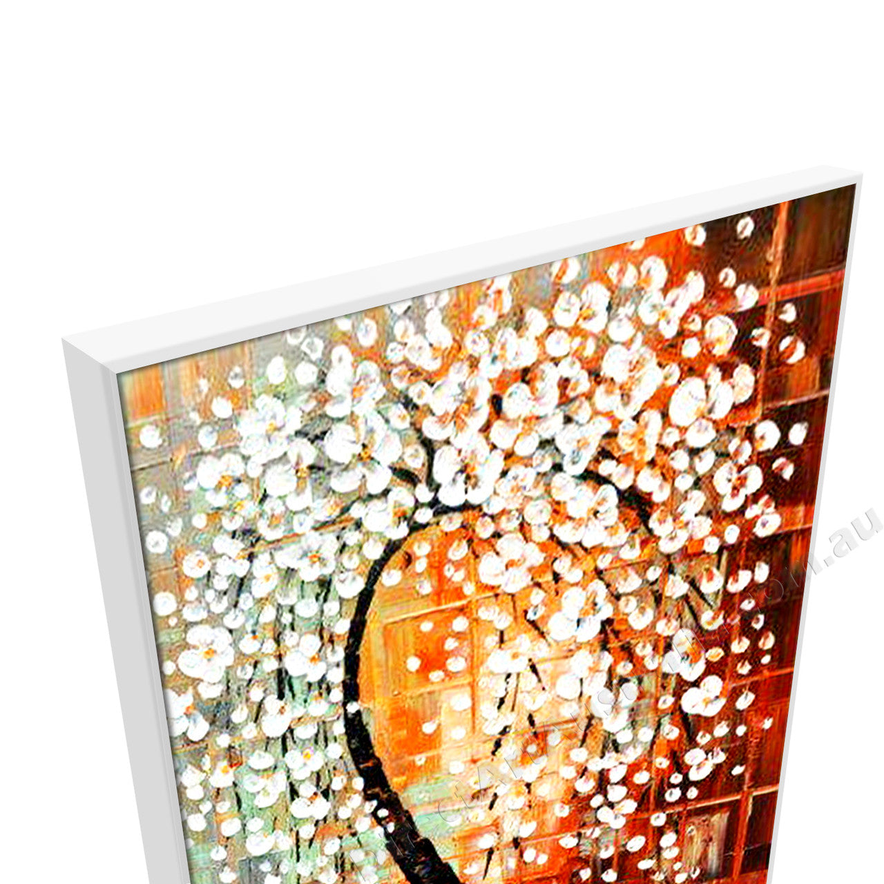 White Floating Frame