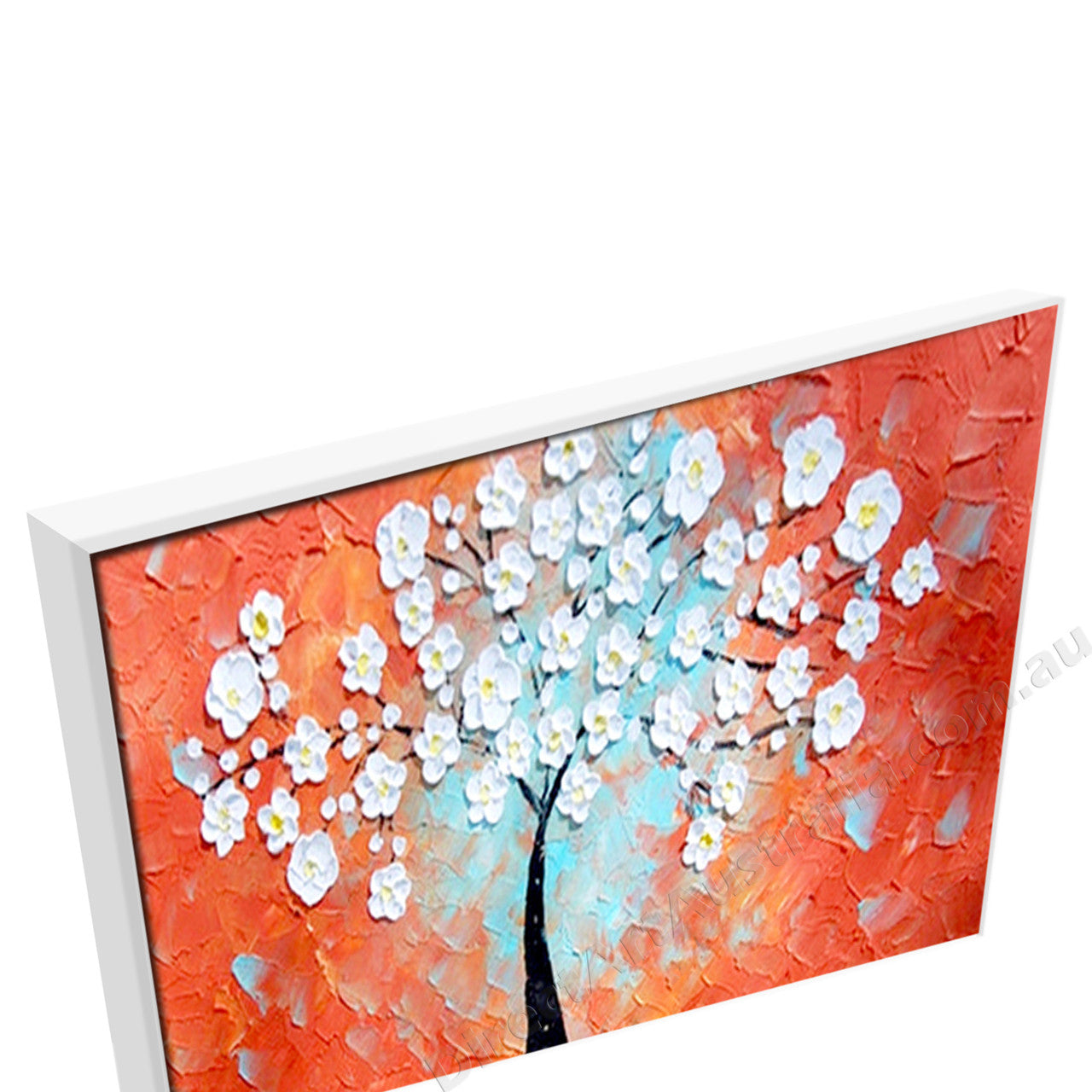 White Floating Frame