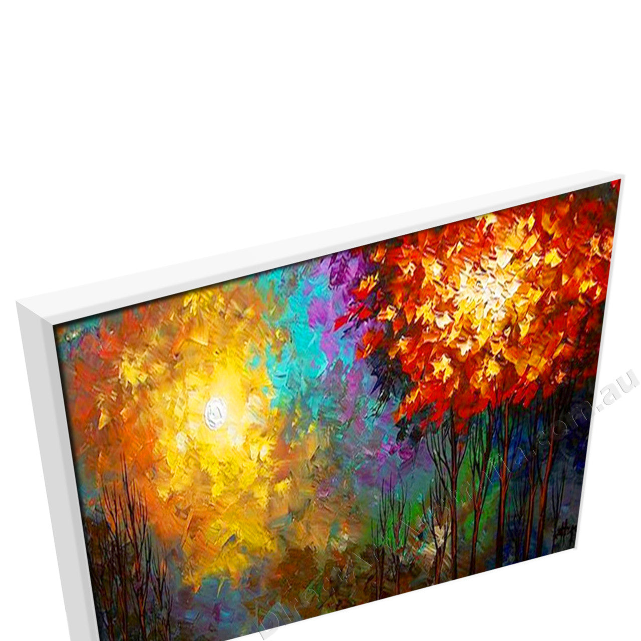 White Floating Frame