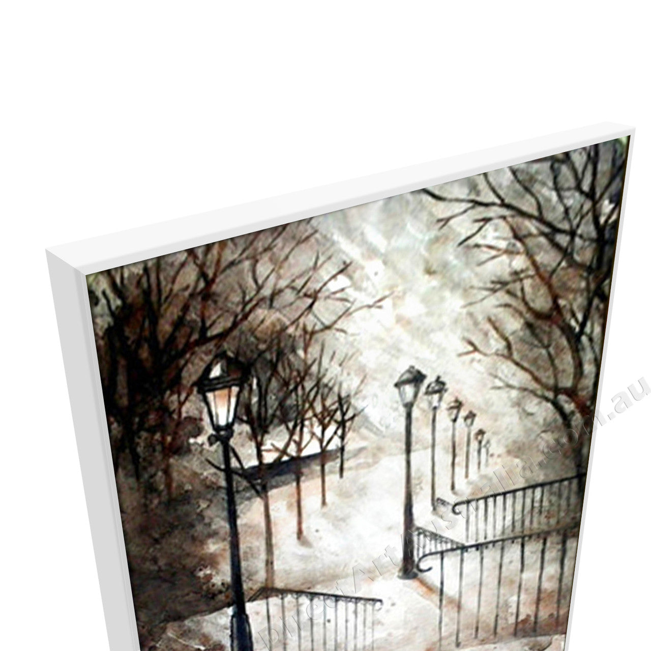 White Floating Frame