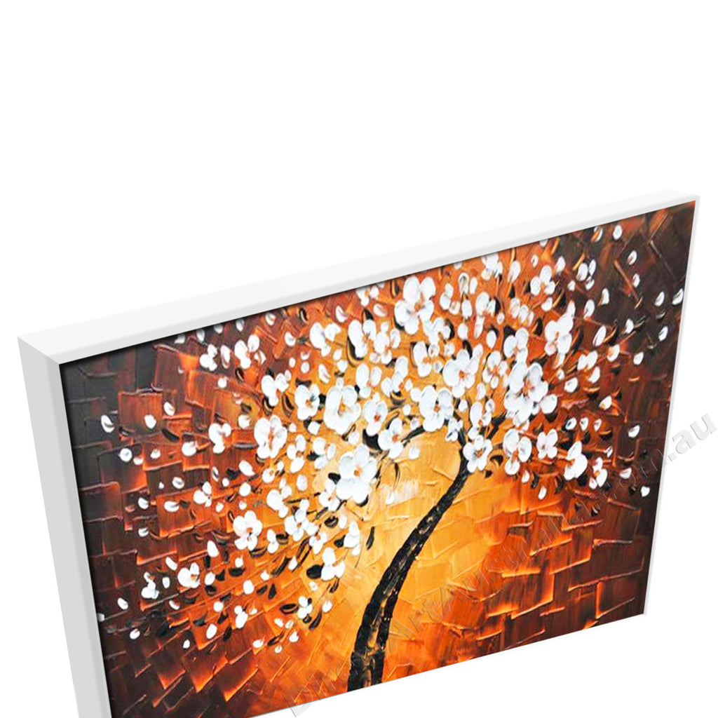 White Floating Frame