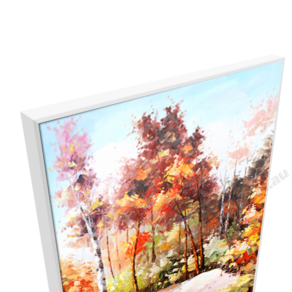 White Floating Frame