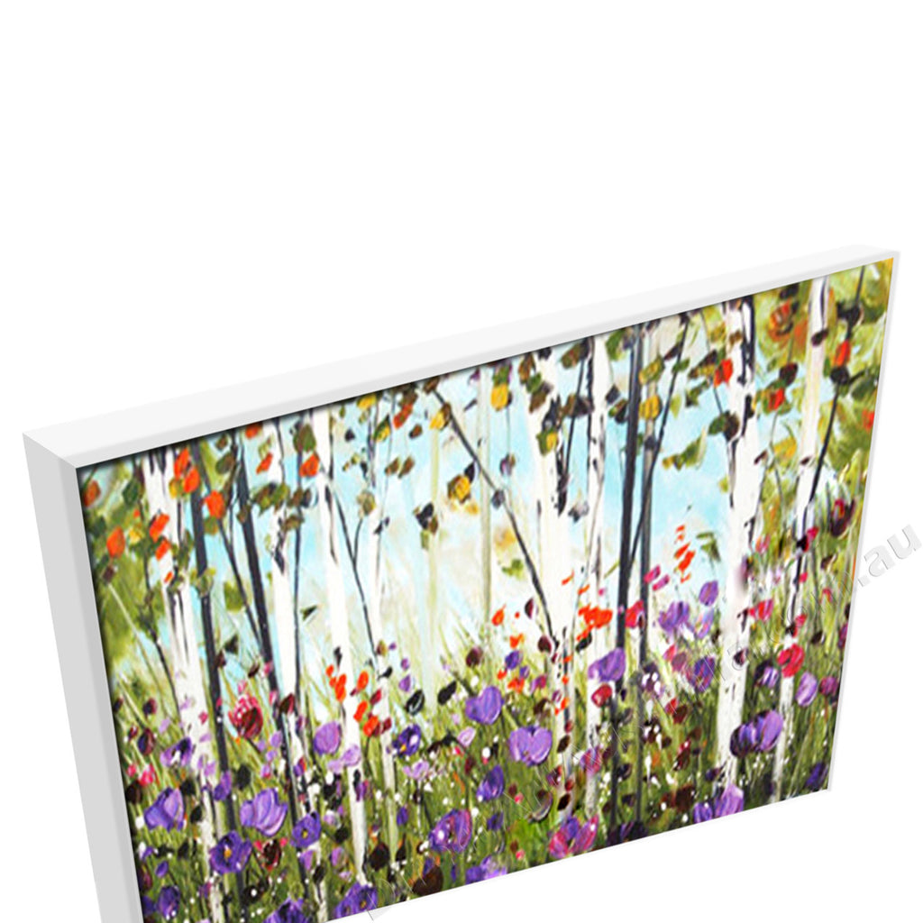White Floating Frame
