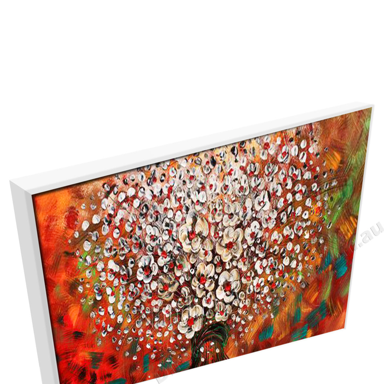 White Floating Frame