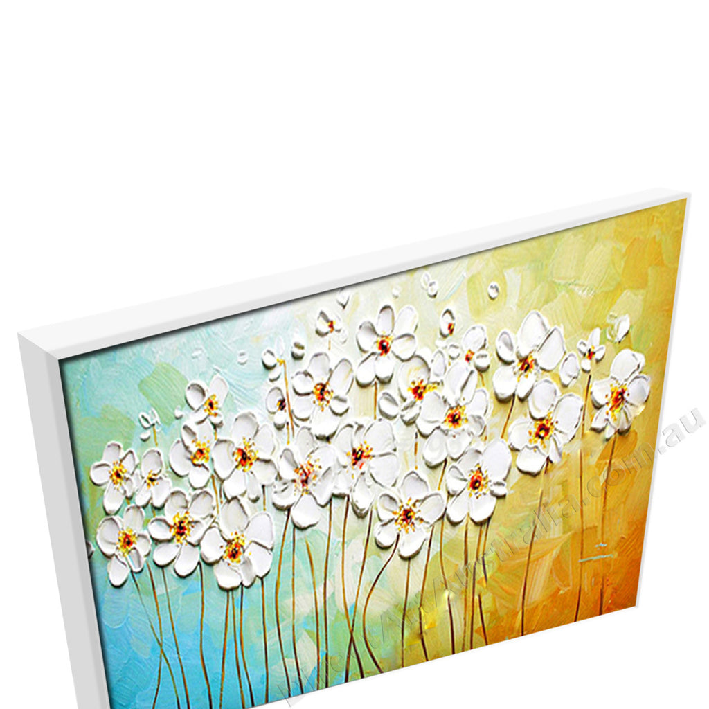 White Floating Frame