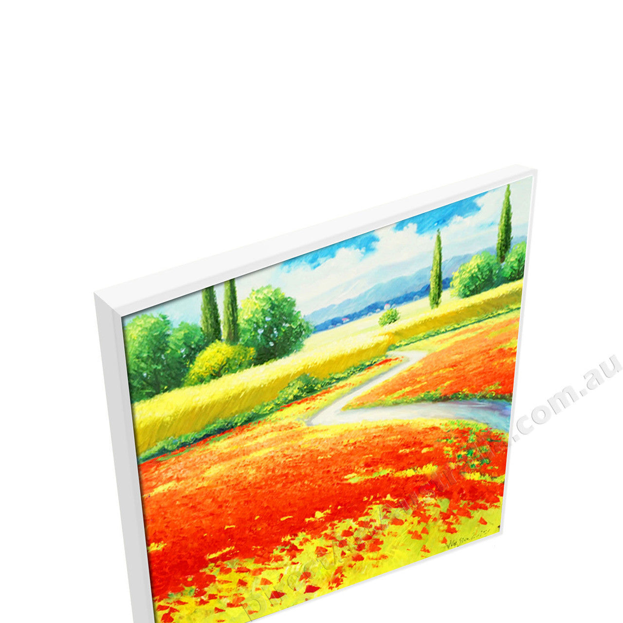 White Floating Frame