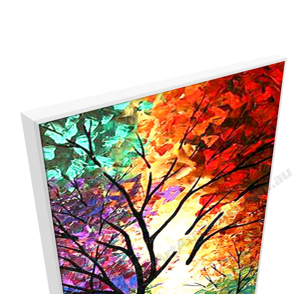 White Floating Frame