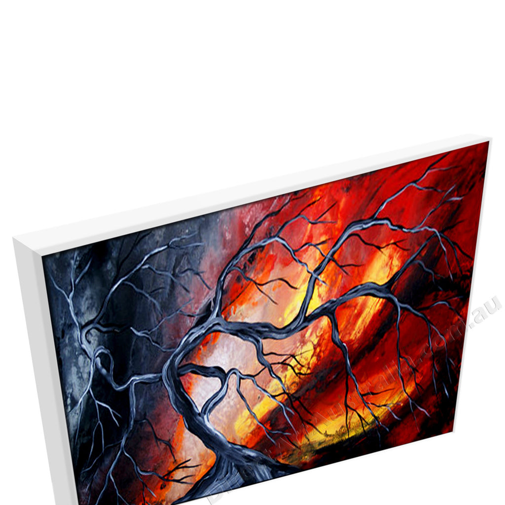 White Floating Frame