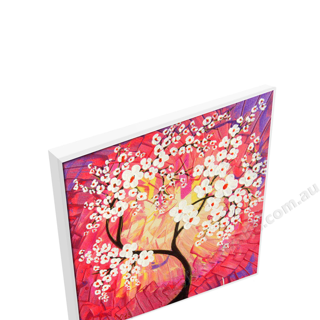 White Floating Frame