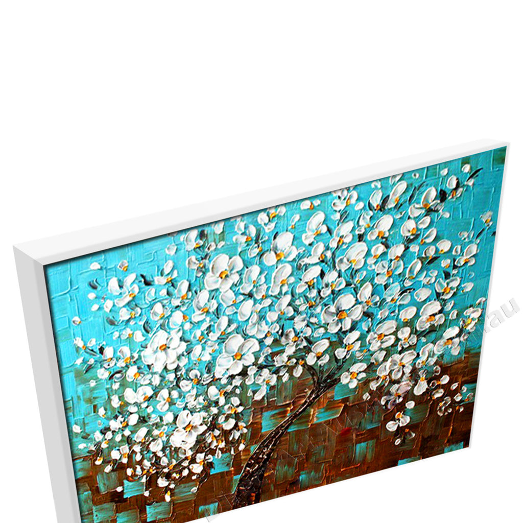 White Floating Frame