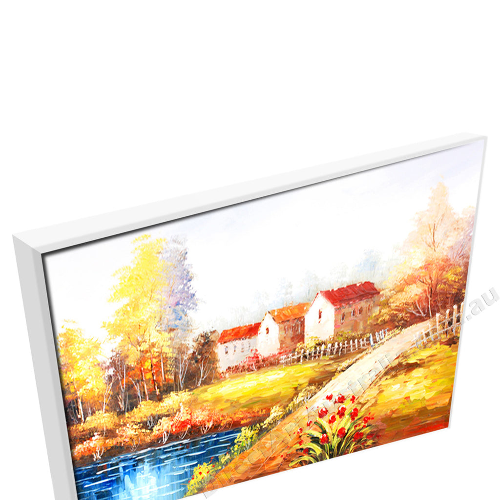 White Floating Frame
