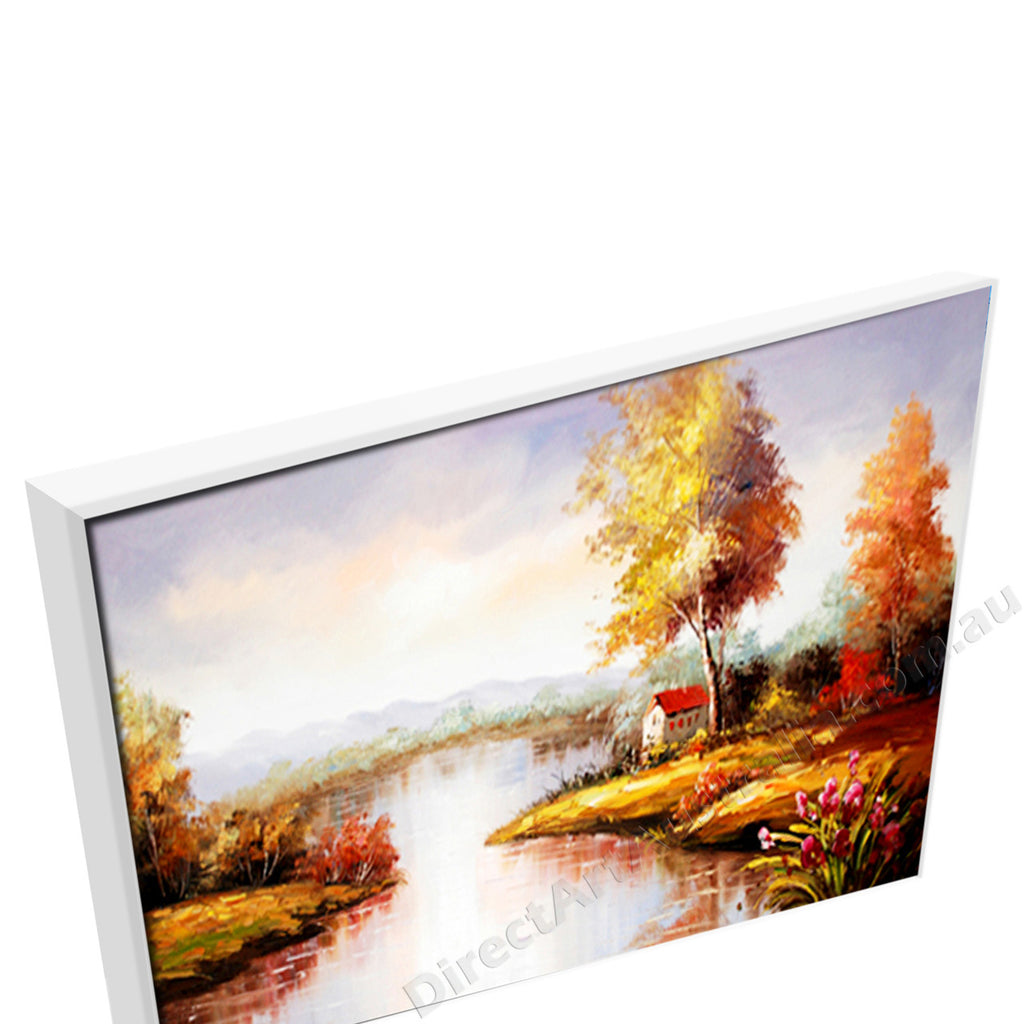 White Floating Frame