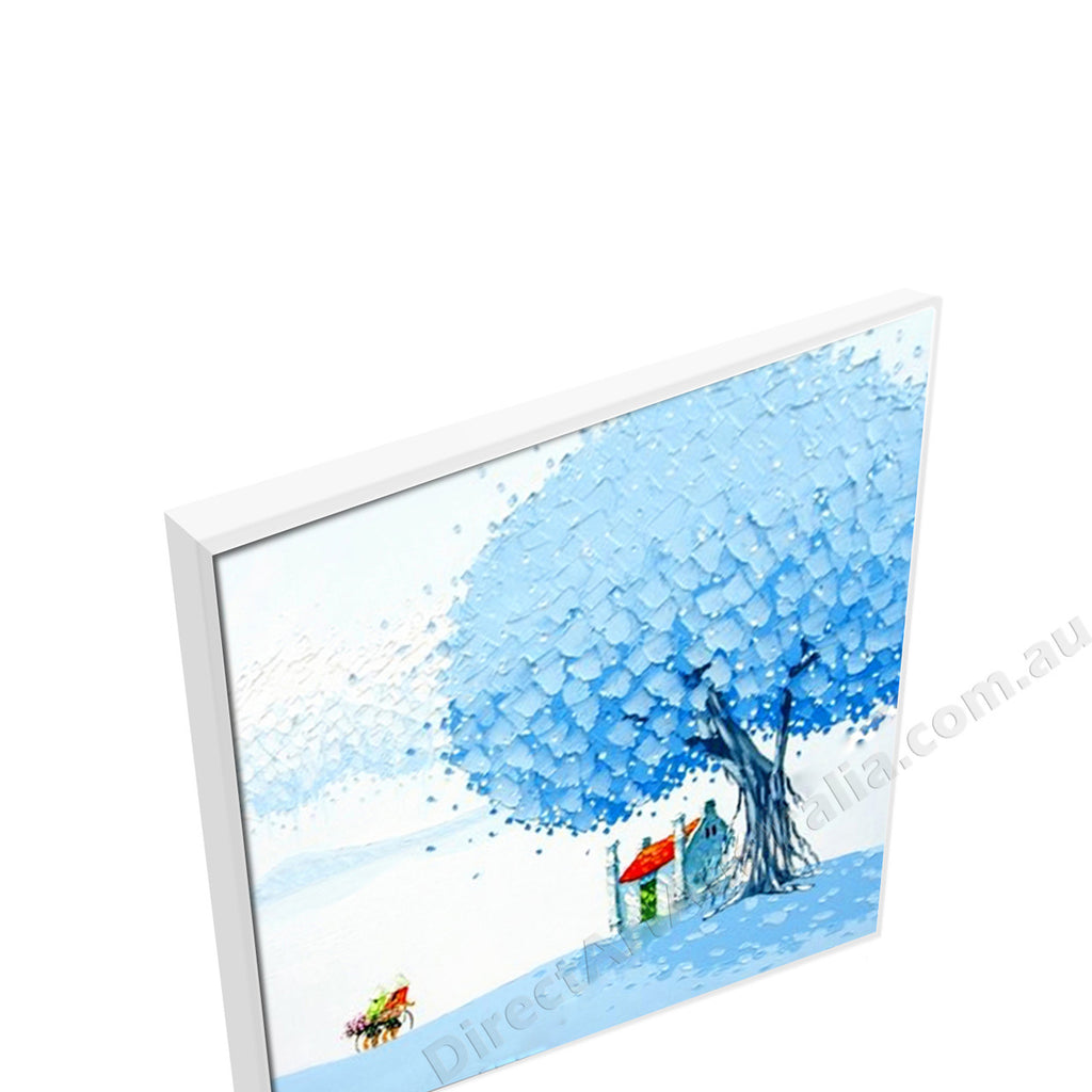 White Floating Frame
