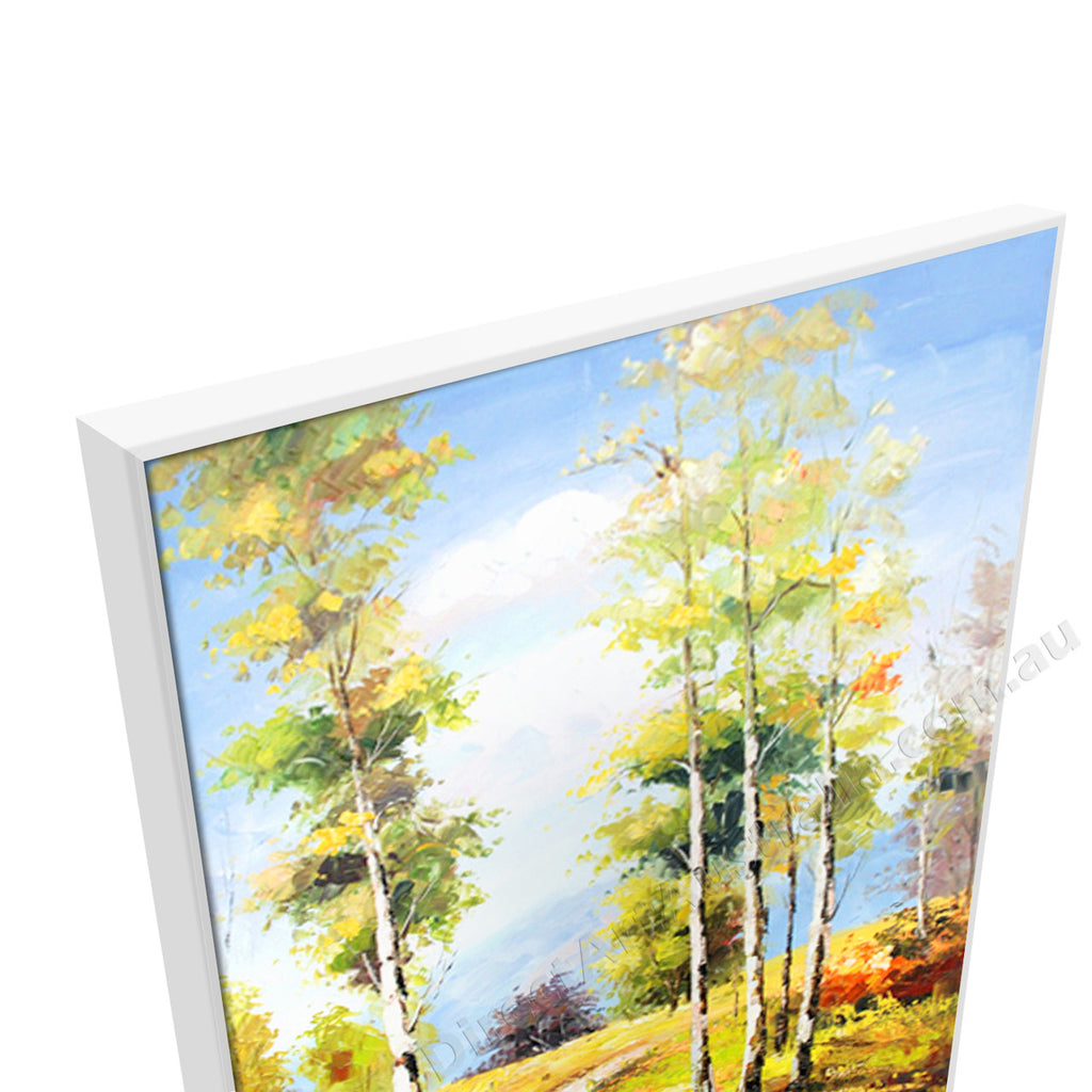 White Floating Frame